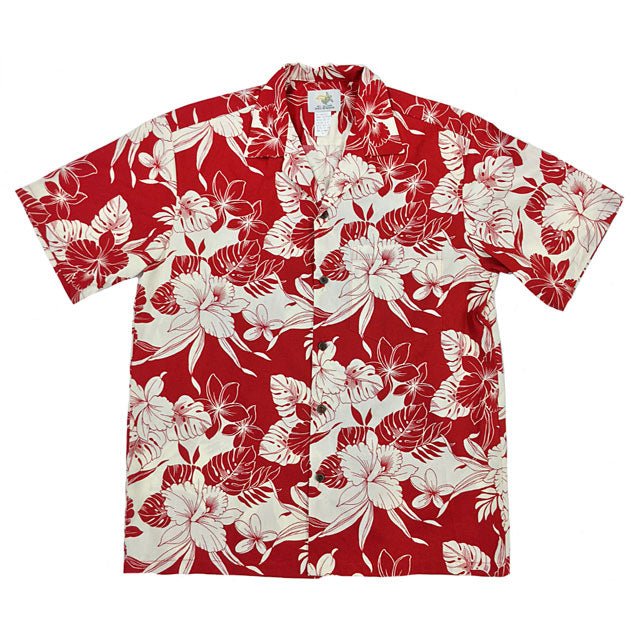 Hawaiian Men's Aloha Shirt Cotton [Monstera Orchid]