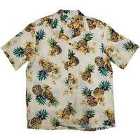 Hawaiian Men's Aloha Shirt Rayon [Golden Pineapple]