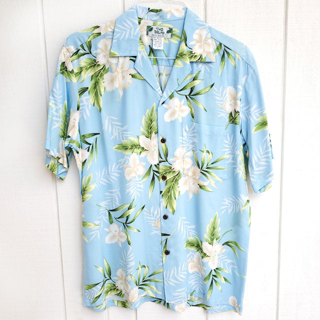 Hawaiian Men's Aloha Shirt Rayon [Orchid Fern]