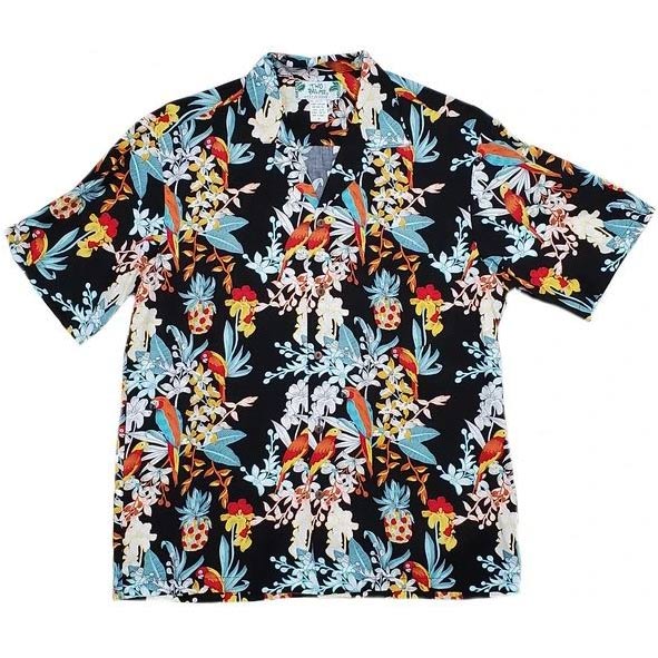 Hawaiian Men's Aloha Shirt Rayon [Parrot]