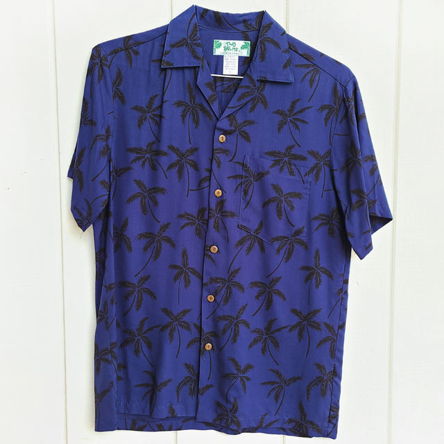 Hawaiian Men's Aloha Shirt Rayon [Palm Tree]