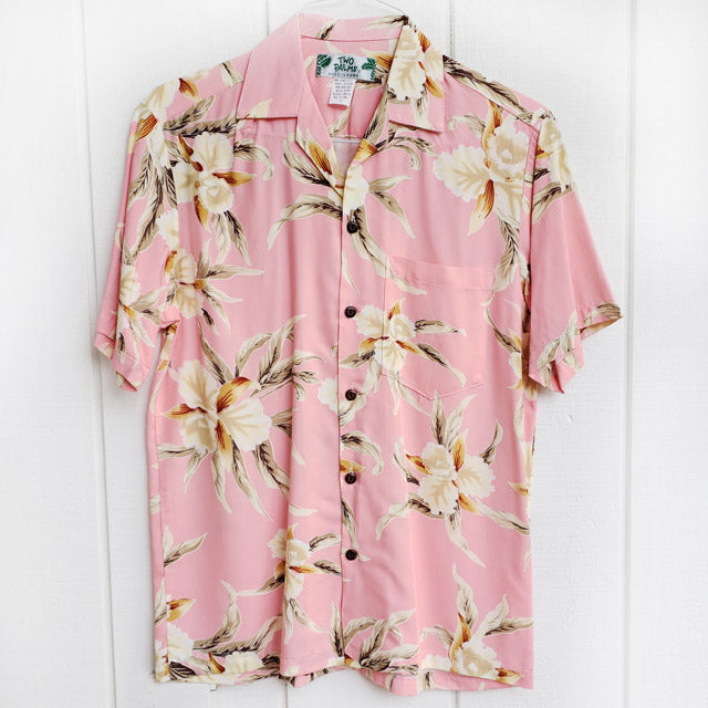 Hawaiian Men's Aloha Shirt Rayon [Retro Orchid]