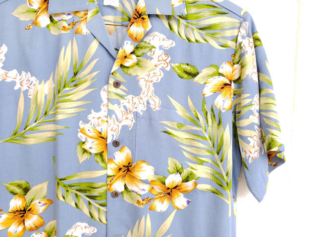 Hawaiian Men's Aloha Shirt Rayon [Tube Rose]