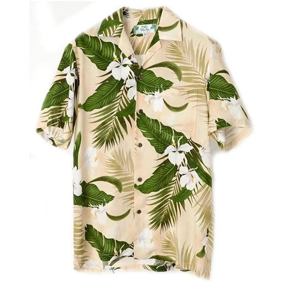 Hawaiian Men's Aloha Shirt Rayon [Ginger]