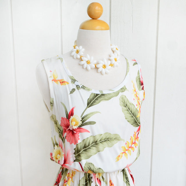 Hawaiian Asymmetric Dress Semi-Long [Sonic]
