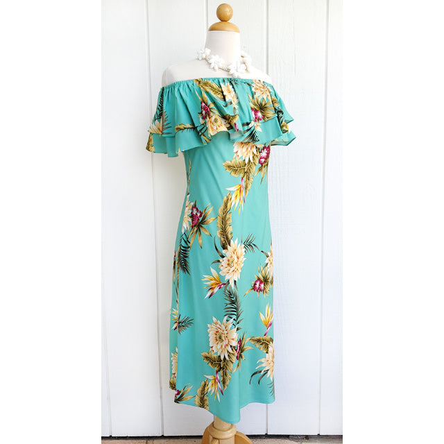 Off shoulder hotsell hawaiian dress