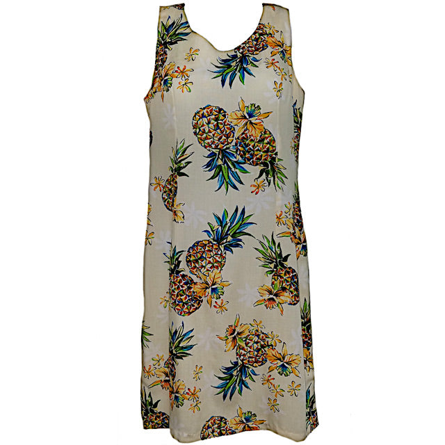 Hawaiian Tank Dress Short [Golden Pineapple]