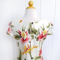 Hawaiian Sleeve Dress Semi-Long [Sonic]