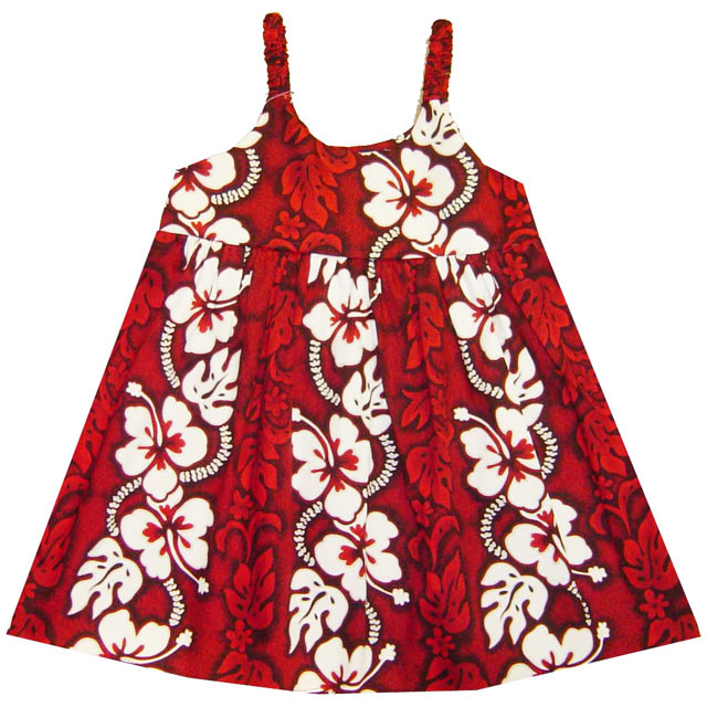 Kids Cotton Bungee Dress [Hibiscus]