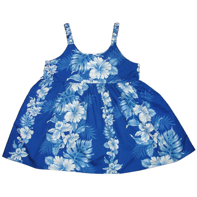 Kids Cotton Bungee Dress [Hibiscus Front Panel]