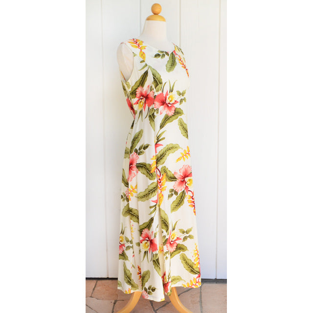 Hawaiian Sleeveless Dress Semi-Long [Sonic]