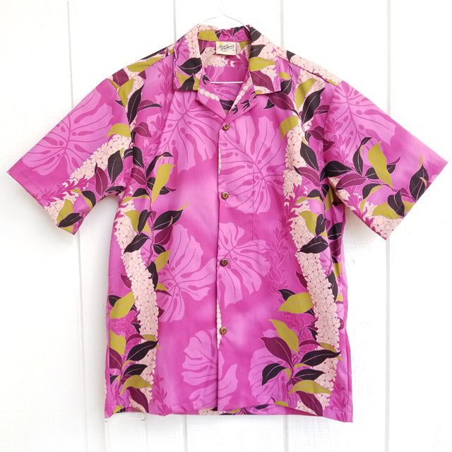 Hawaiian Men's Aloha Shirt Poly Cotton [Monstera Ray]