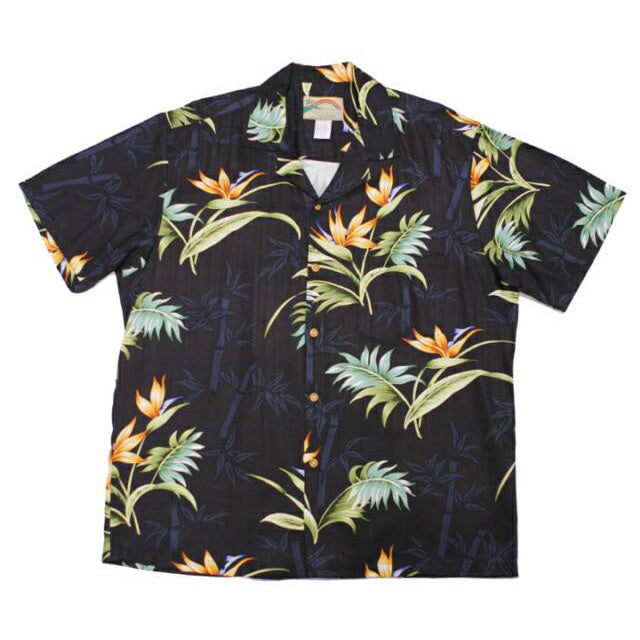 Hawaiian Men's Aloha Shirt Rayon [Bamboo Paradise]
