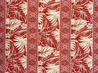Hawaiian Polycotton Fabric BN-12-064 [Tapa/Plumeria]
