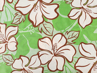 Hawaiian Polycotton Fabric BQ-09-692 [Pastel Hibiscus]