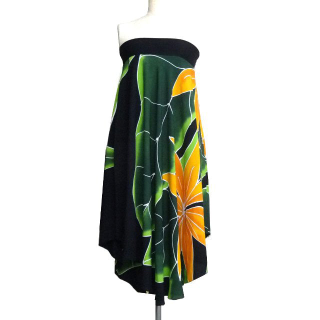 Hawaiian Hula Supplies 2-Way Rib Top Dress &amp; Skirt [Gardenia]