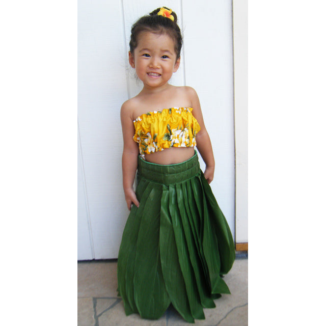 Hawaiian Hula Supplies Keiki Skirt [Tea Leaf]