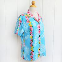 Hawaiian Ladies Aloha Shirt Fit [Hibiscus Panel]