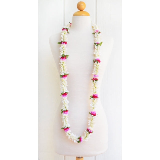 Hawaiian Hula Supplies Flower Lei (Long) [Jasmine &amp; Bose Fern]