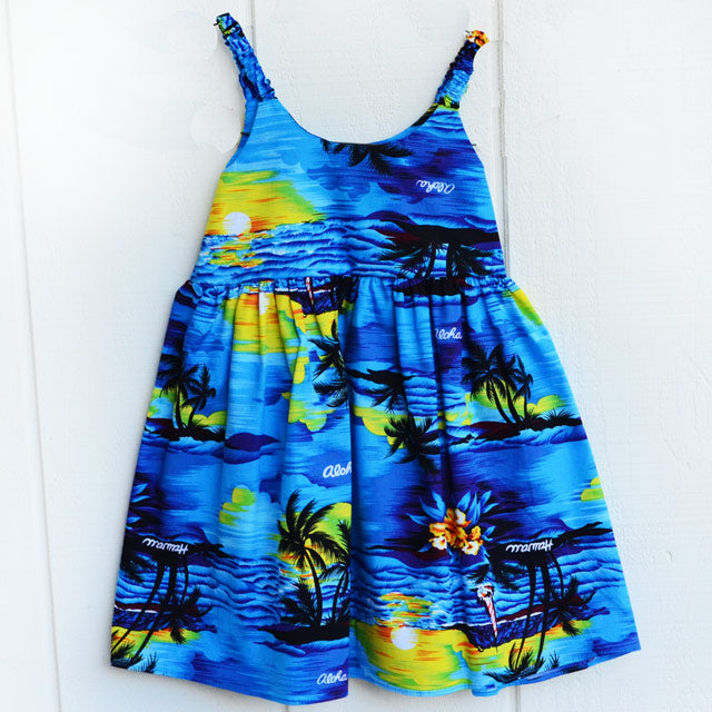 Kids Cotton Bungee Dress [Palm Tree]