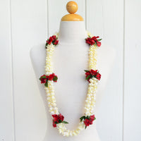 Hawaiian Hula Supplies Flower Lei [Double Pikake/Rose Bud]