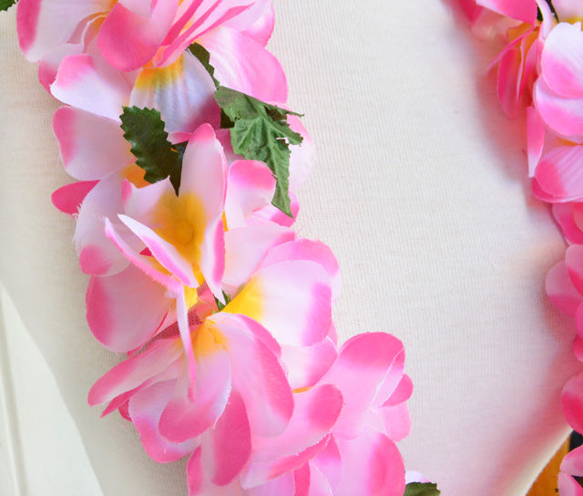 Hawaiian Hula Supplies Flower Lei [Plumeria/Jasmine Poepoe]