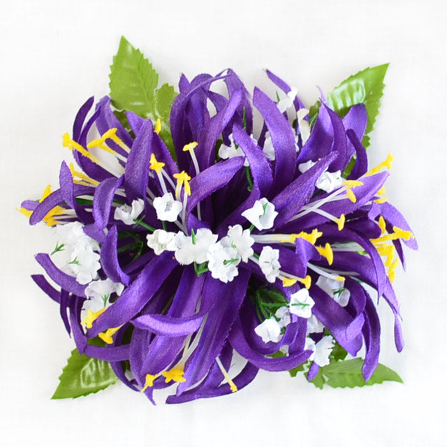 Hawaiian Hula Supplies Flower Hair Clip [Spider Lily/w Blossom]