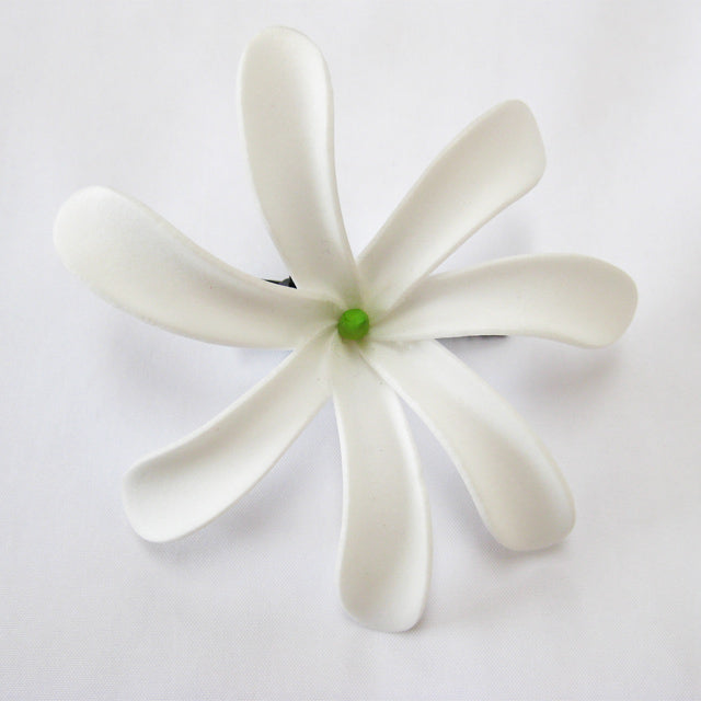 Hawaiian Hula Supplies Flower Hair Clip [White Tiare]