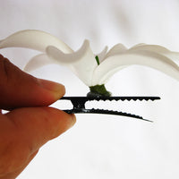 Hawaiian Hula Supplies Flower Hair Clip [White Tiare]