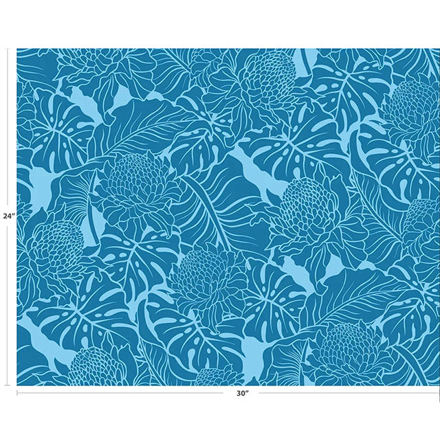 Hawaiian Polycotton Fabric JAN-102#5 [Wild Protea]