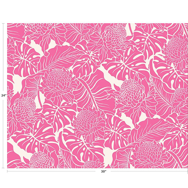 Hawaiian Polycotton Fabric JAN-102#5 [Wild Protea]