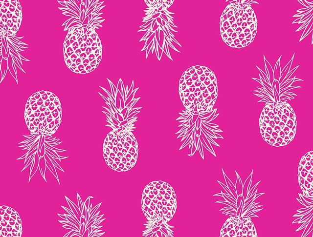 Hawaiian Cotton Fabric JYO-204#2 [All Pineapple]