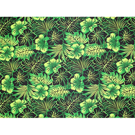 Hawaiian Polycotton Fabric LMH-16-820 [Future Leaf Hibiscus]