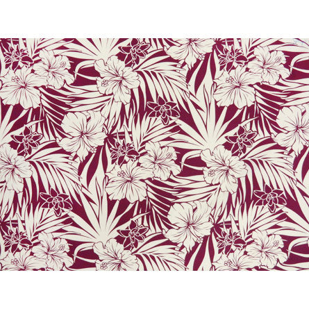 Hawaiian Polycotton Fabric LW-12-278 [Hibiscus Fern]