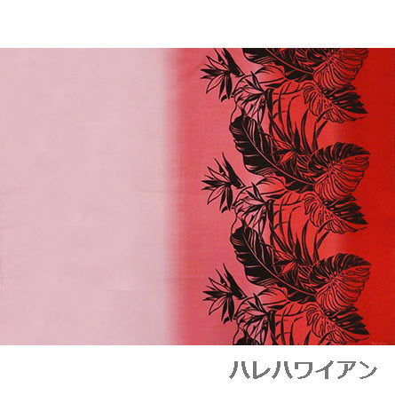Hawaiian Polycotton Fabric LW-13-334 [Leaf Bouquet/Gradation]