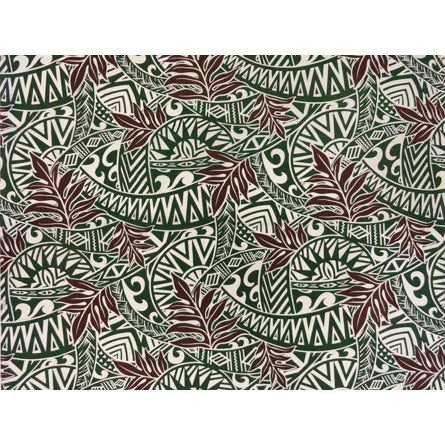 Hawaiian Polycotton Fabric LW-16-487 [ Tapa / Fern ]