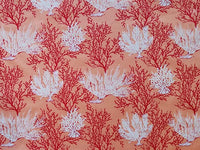 Hawaiian Polycotton Fabric LW-16-527 [Coral/Coral]