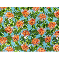 Hawaiian Polycotton Fabric LW-17-584 [Night Blooming Ceres]