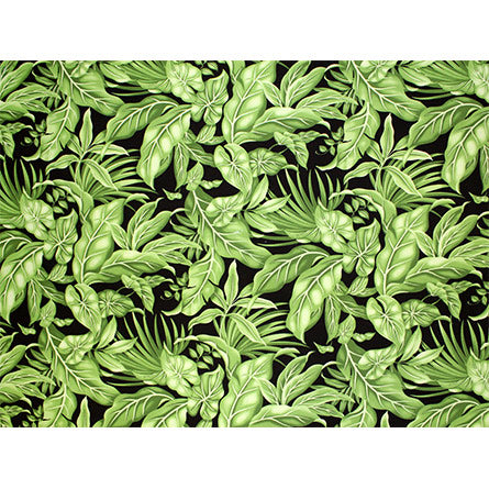Hawaiian Polycotton Fabric LW-18-632 [Tropical Leaf]