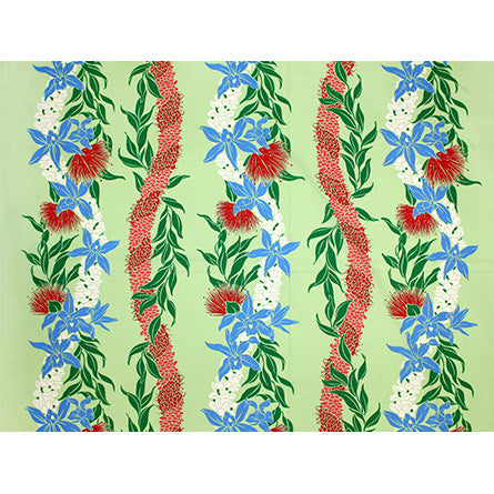 Hawaiian Polycotton Fabric LW-18-641 [Lehua/Orchid Ray]