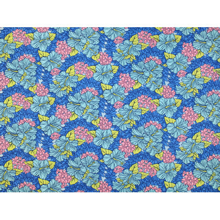 Hawaiian Polycotton Fabric LW-18-661 [Floral Future Hibiscus]