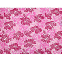 Hawaiian Polycotton Fabric LW-18-679 [Hibiscus &amp; Protea]