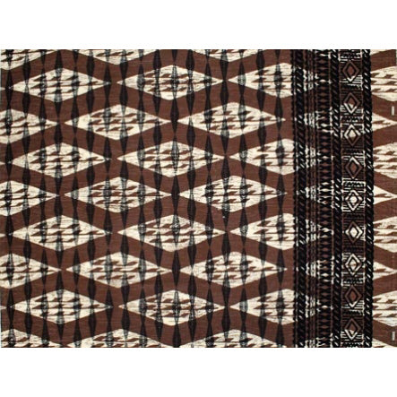 Hawaiian Polycotton Fabric LW-19-685 [Tapa Border]