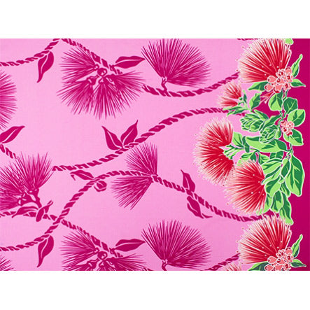 Hawaiian Polycotton Fabric LW-19-727 [Lefua Lei Border]