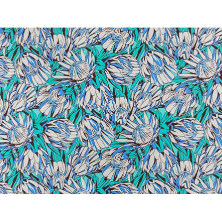 Hawaiian Polycotton Fabric LW-19-733 [Protea Flower]