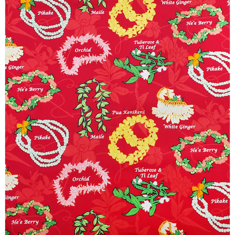 Hawaiian Cotton Fabric LW-21-794 [Hawaiian Lei]