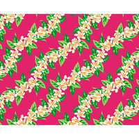 Hawaiian Polycotton Fabric LW-21-813 [Plumeria Leaf Maile]