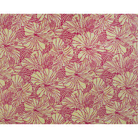 Hawaiian Polycotton Fabric LW-22-821 [Hibiscus &amp; Waveline]