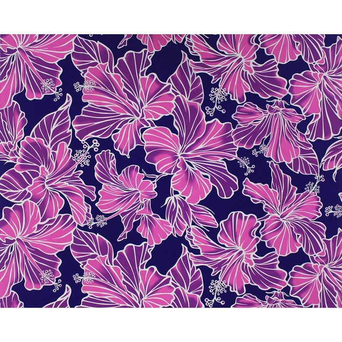Hawaiian Polycotton Fabric LW-22-847 [Featuring with Hibiscus]
