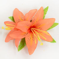 Hawaiian Hula Supplies Flower Hair Clip [Lily Spray/2 Flowers]